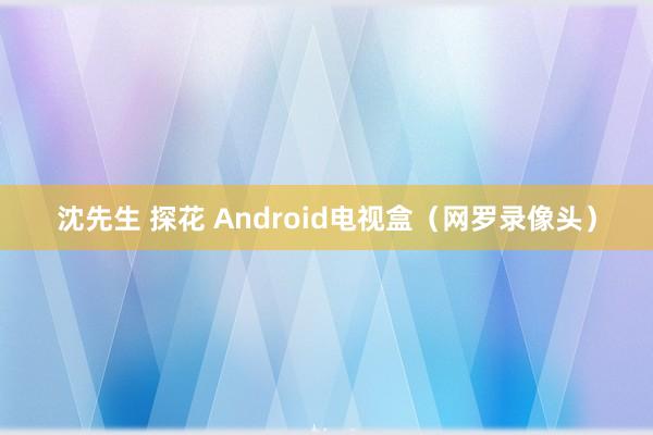 沈先生 探花 Android电视盒（网罗录像头）